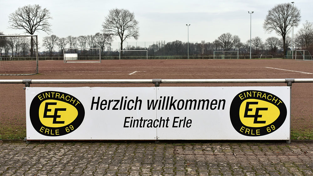 Schild - Eintracht Erle 69 e.V. in 46343 Raesfeld
